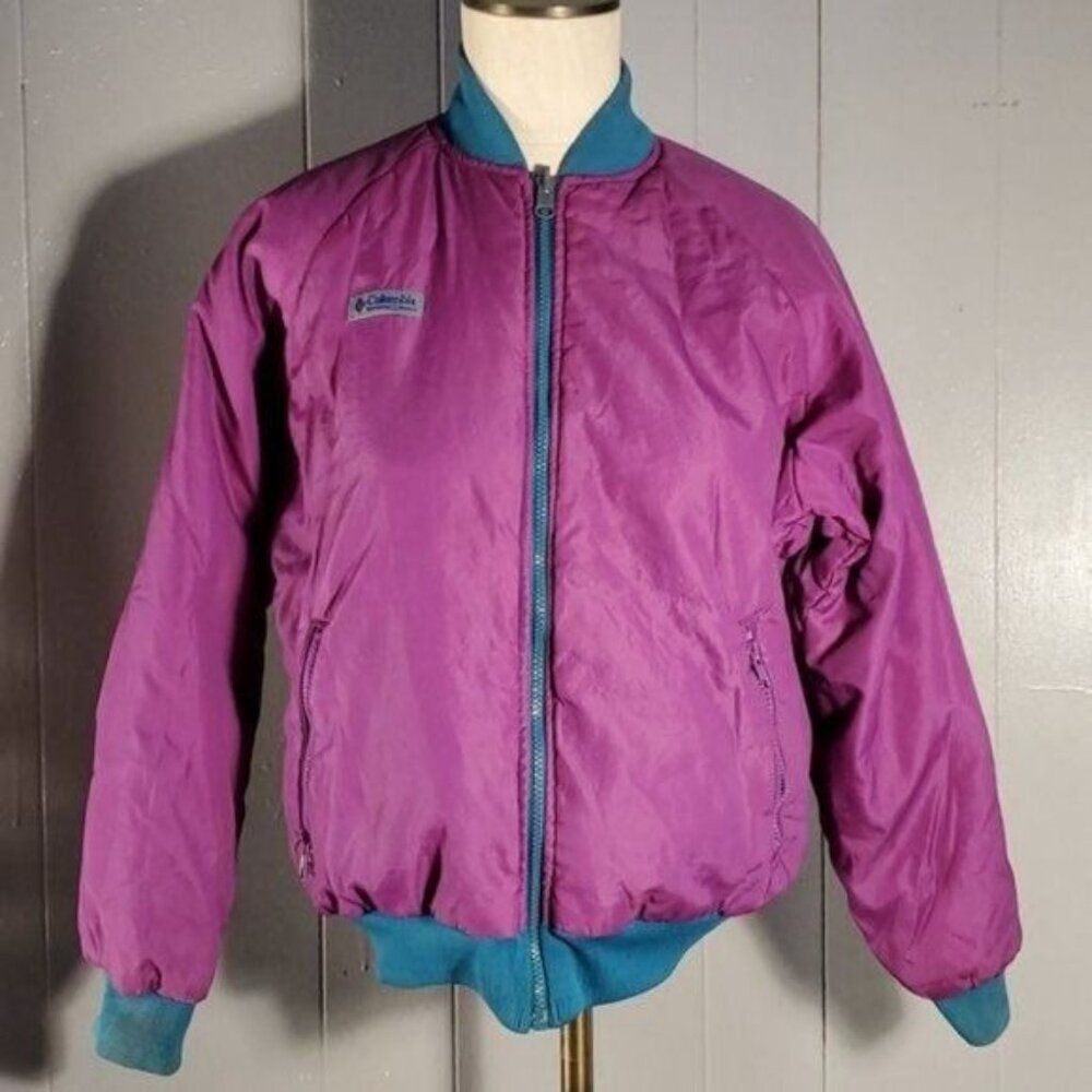 Vintage Columbia Jacket PUFFER COAT Reversible Radial Sleeve WOMEN'S WOMAN'S S - Picture 3 of 16